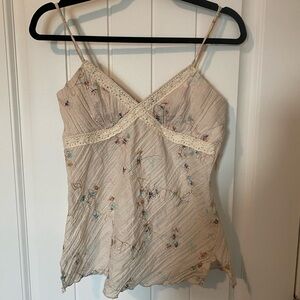 Vintage Cream Floral Camisole
